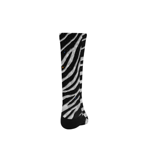 Ripped SpaceTime Stripes - White Women's Custom Socks