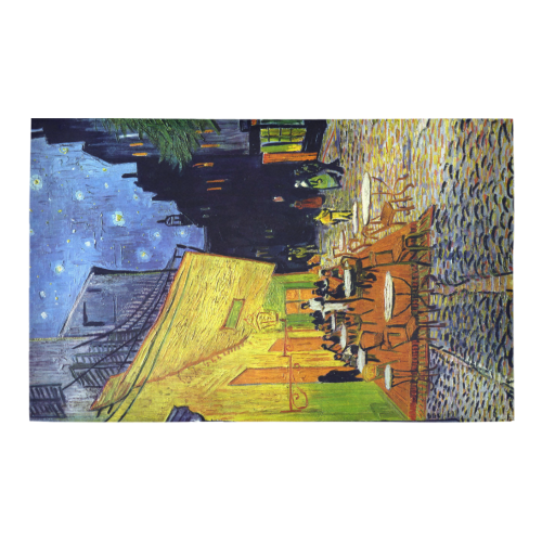 Vincent Willem van Gogh - Cafe Terrace at Night Bath Rug 20''x 32''
