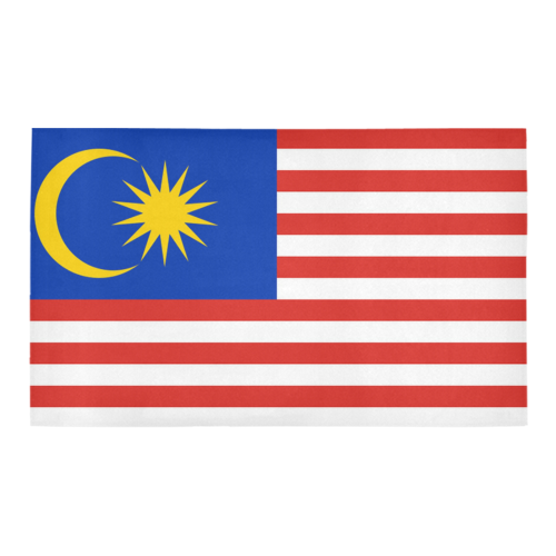 Malaysia Flag Azalea Doormat 30" x 18" (Sponge Material)