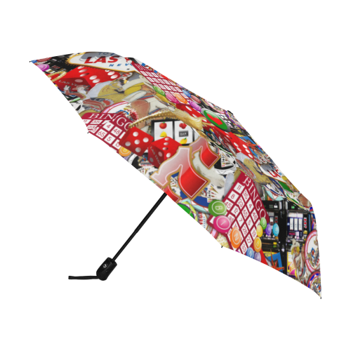 Gamblers Delight - Las Vegas Icons Anti-UV Auto-Foldable Umbrella (U09)