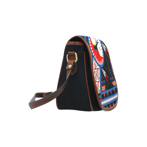 War Horse Shield Saddle Bag/Small (Model 1649)(Flap Customization)