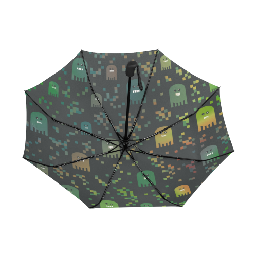 Pac Video Game Men Anti-UV Auto-Foldable Umbrella (Underside Printing) (U06)