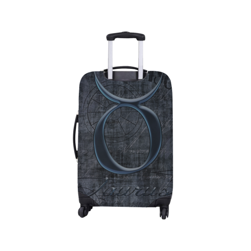 Astrology Zodiac Sign Taurus in Grunge Style Luggage Cover/Small 18"-21"