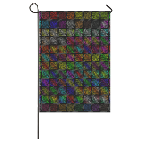 Ripped SpaceTime Stripes Collection Garden Flag 28''x40'' （Without Flagpole）