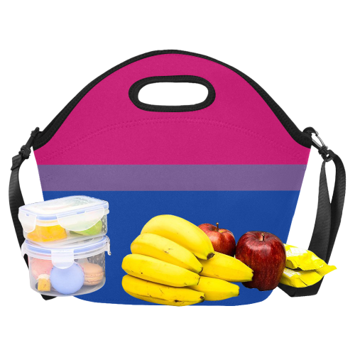 Bisexuel Flag Neoprene Lunch Bag/Large (Model 1669)