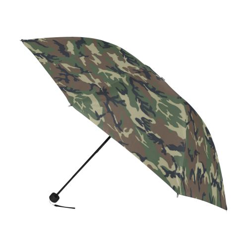 Woodland Forest Green Camouflage Anti-UV Foldable Umbrella (U08)