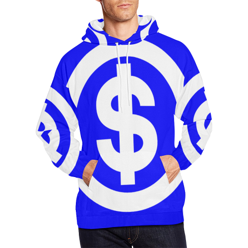 DOLLAR SIGNS 2 All Over Print Hoodie for Men/Large Size (USA Size) (Model H13)
