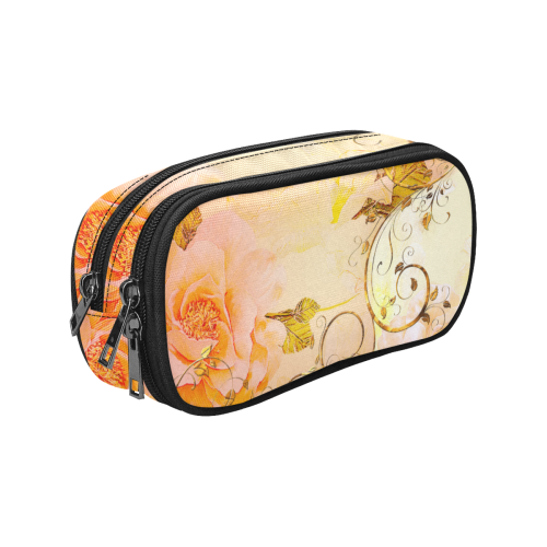 Beautiful flowers in soft colors Pencil Pouch/Large (Model 1680)