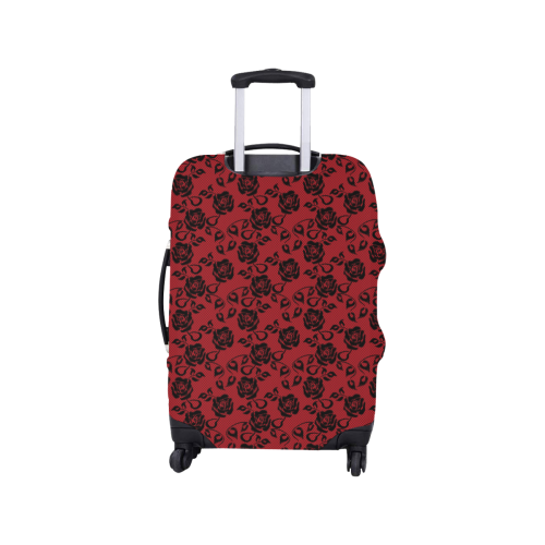 Gothic Roses Lace Red Luggage Cover/Small 18"-21"