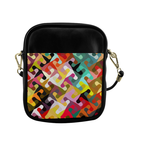 Colorful shapes Sling Bag (Model 1627)
