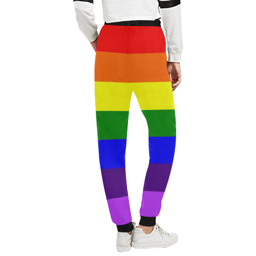 Rainbow Flag (Gay Pride - LGBTQIA+) Unisex All Over Print Sweatpants (Model L11)