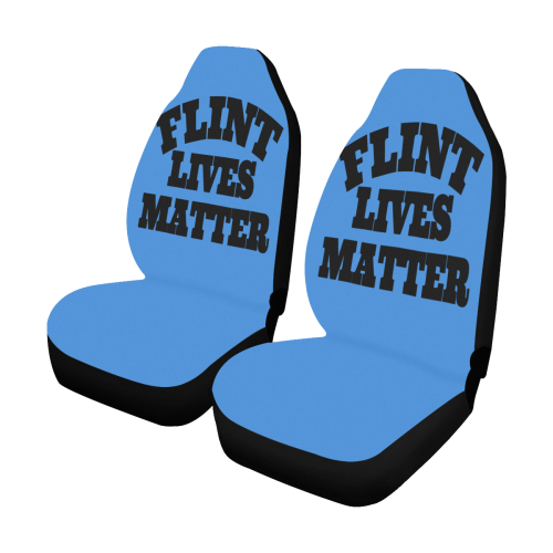 Blue Flint Lives Matter Car Seat Covers (Set of 2)