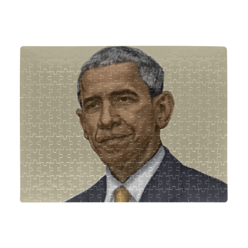 Obama Aziza Andre Tributes Puzzle A3 Size Jigsaw Puzzle (Set of 252 Pieces)