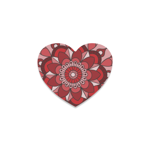 MANDALA HIBISCUS BEAUTY Heart Coaster
