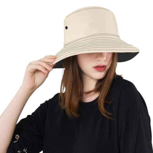 color antique white All Over Print Bucket Hat