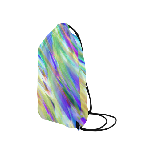 Colorful digital art splashing G401 Small Drawstring Bag Model 1604 (Twin Sides) 11"(W) * 17.7"(H)