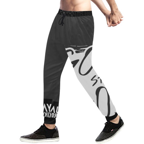 Gray 1 Men's All Over Print Sweatpants (Model L11)