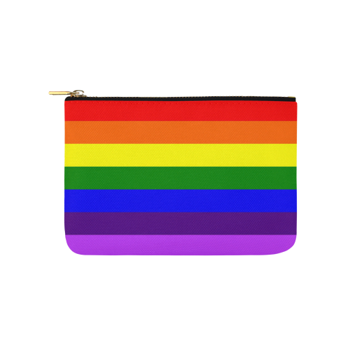 Rainbow Flag (Gay Pride - LGBTQIA+) Carry-All Pouch 9.5''x6''