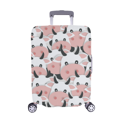 Herd of Cartoon Cows Luggage Cover/Medium 22"-25"
