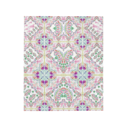 sweet nature- pink Quilt 50"x60"
