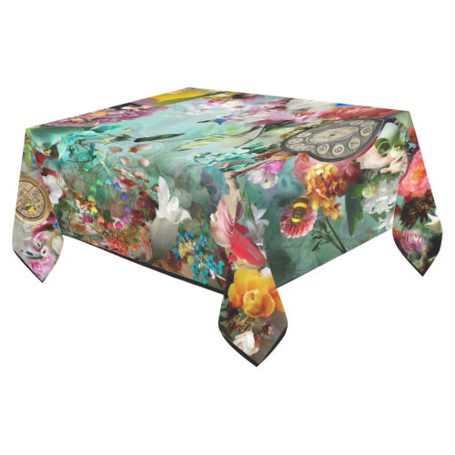 The Secret Garden Cotton Linen Tablecloth 52"x 70"