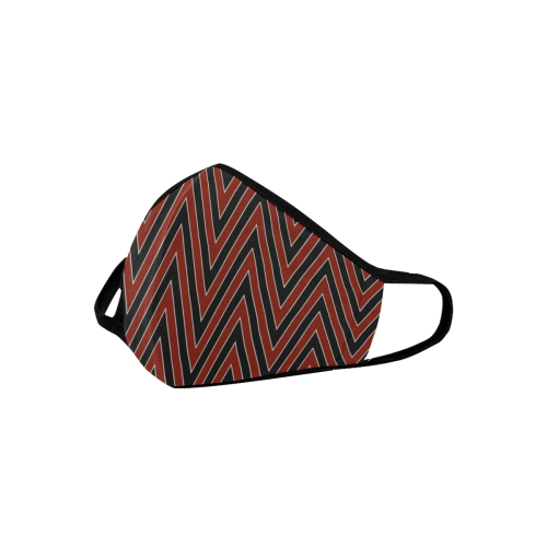 Red And Blue Chevrons Mouth Mask