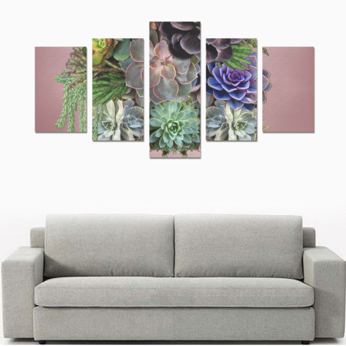 large succulent display Canvas Print Sets C (No Frame)