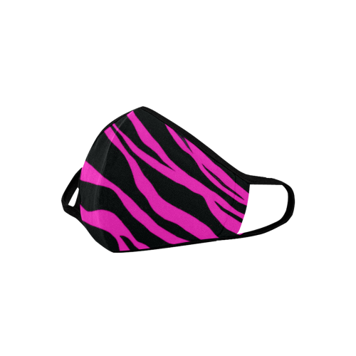 Hot Pink Zebra Stripes Mouth Mask