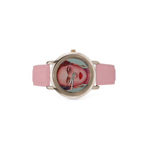 FRIDA Women's Rose Gold Leather Strap Watch(Model 201)
