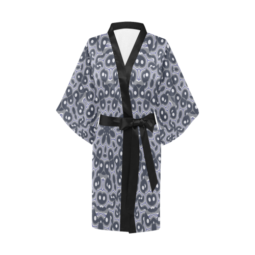 Metallic Floral Kimono Robe