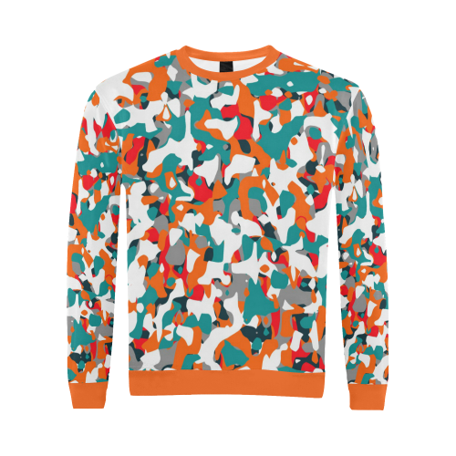 POP ART CAMOUFLAGE 1 All Over Print Crewneck Sweatshirt for Men (Model H18)