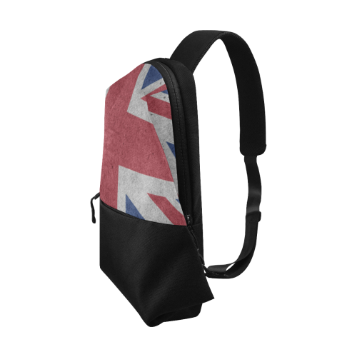 United Kingdom Union Jack Flag - Grunge 1 Chest Bag (Model 1678)