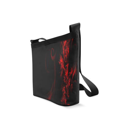 red-abstract Crossbody Bags (Model 1613)