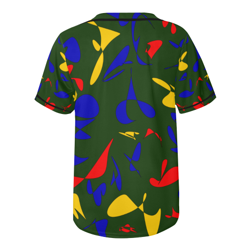 zappwaits abstract 03 All Over Print Baseball Jersey for Men (Model T50)