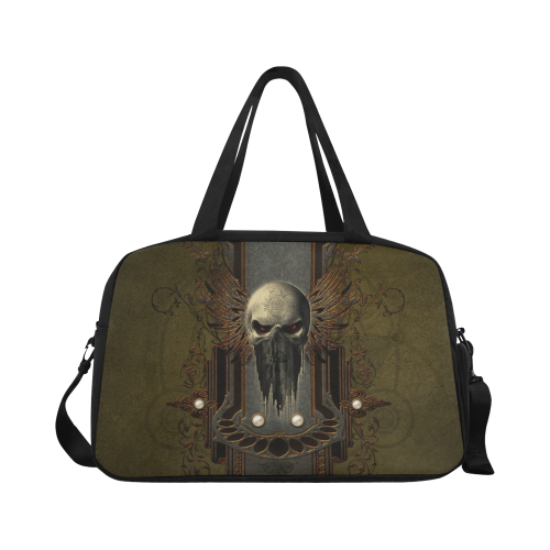 Awesome dark skull Fitness Handbag (Model 1671)