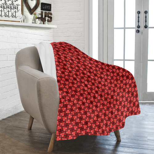 Love Red Hearts Pattern Ultra-Soft Micro Fleece Blanket 40"x50"