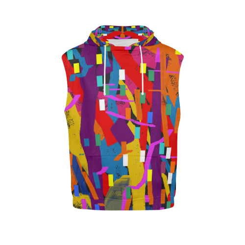 CONFETTI NIGHTS 2 All Over Print Sleeveless Hoodie for Women (Model H15)