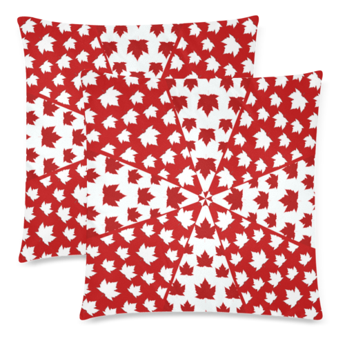 Canada Souvenir Pillow Cases Funky Custom Zippered Pillow Cases 18"x 18" (Twin Sides) (Set of 2)