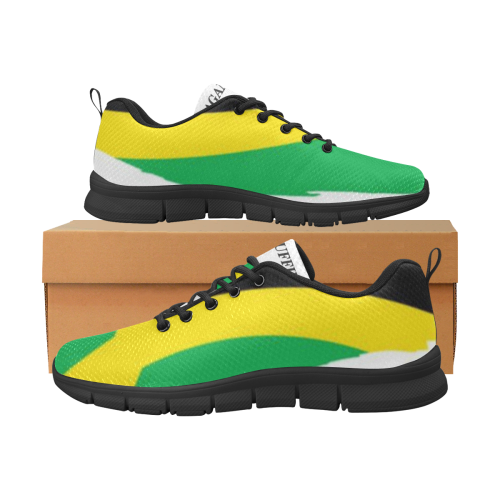JAMAICA FLAG RAGAMUFFINZ Women's Breathable Running Shoes (Model 055)