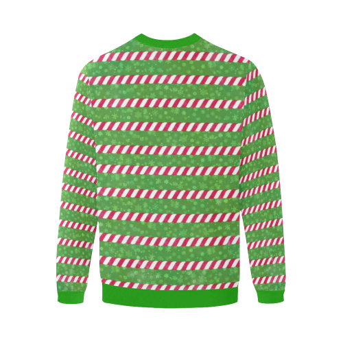 Ugly Christmas by Nico Bielow Men's Oversized Fleece Crew Sweatshirt (Model H18)