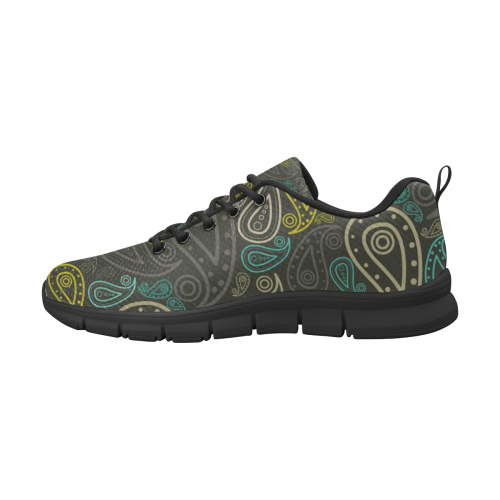 paisley art Women's Breathable Running Shoes/Large (Model 055)