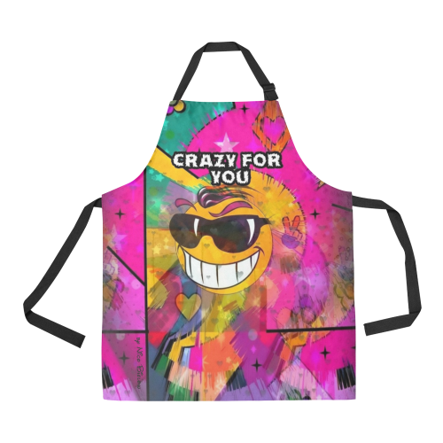 Crazy Popart by Nico Bielow All Over Print Apron