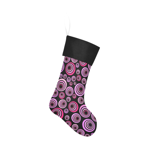 Retro Psychedelic Pretty Pink Pattern Christmas Stocking