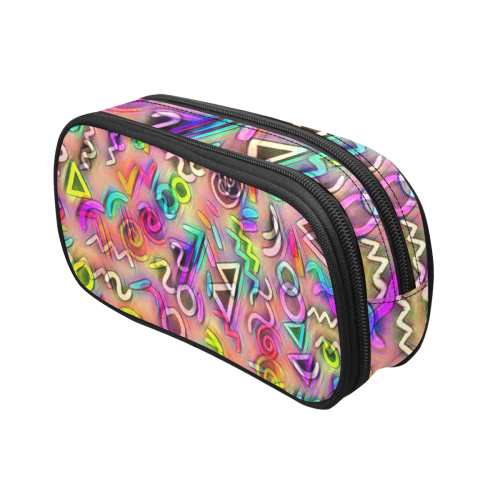 funky doodle 219B by JAMColors Pencil Pouch/Large (Model 1680)