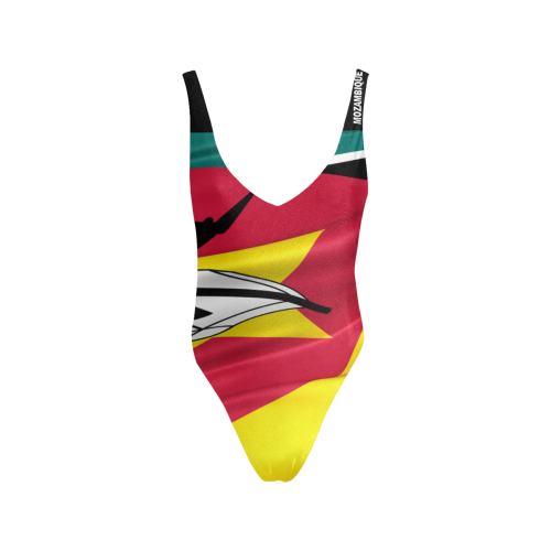 Mozambique Flag Sexy Low Back One-Piece Swimsuit (Model S09)