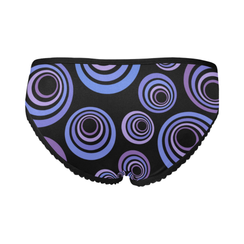 Retro Psychedelic Ultraviolet Pattern Women's All Over Print Girl Briefs (Model L14)