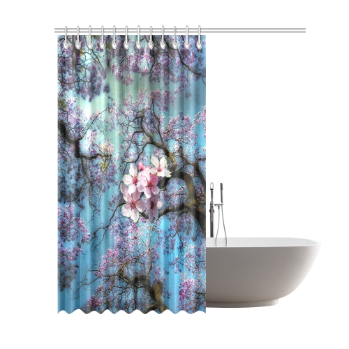 Cherry blossomL Shower Curtain 69"x84"