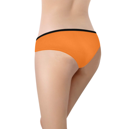 color pumpkin Women's Hipster Panties (Model L33)