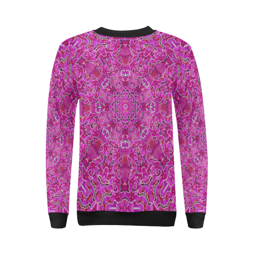 flowering and blooming to bring happiness All Over Print Crewneck Sweatshirt for Women (Model H18)