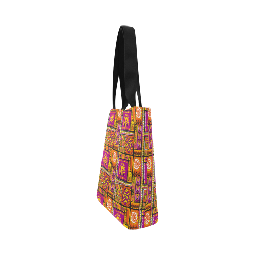 Traditional Africa Border Wallpaper Pattern 3 Canvas Tote Bag (Model 1657)